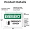 Signmission Oxygen, 14 in W x Rectangle, Vinyl Decal OS-2PACK-EM-D-1014-L-10309 - alternate 2